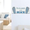 Placa Decorativa Náutica Welcome To The Beach Decoração Praiana - 1
