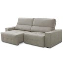 Ver imagem 5 de Sofá 4 Lugares Retrátil Reclinável para Sala de Estar 280cm Byron F04 Linho Bege - Lyam Decor