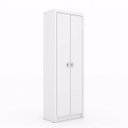 Ver imagem 7 de Conjunto Home Office 4 Peças MDP 6 Portas 4 Prateleiras Branco Tecno Mobili