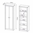 Ver imagem 2 de Kit 4 Armários para Escritório com Estante