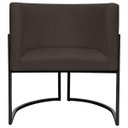 Ver imagem 3 de Kit 2 Poltronas Luna Decorativa Suede Cores Base Ferro Preto