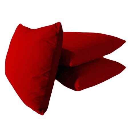 Quite 3 Almofadas Encosto Sofá 80x60 Oxford Escolha a Cor - Vermelho