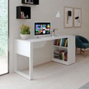 Ver imagem 7 de Mesa para Escritório com Armário Lateral 160 cm Branco