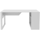 Ver imagem 2 de Mesa para Escritório com Armário Lateral 160 cm Branco