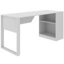 Ver imagem 3 de Mesa para Escritório com Armário Lateral 160 cm Branco