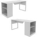 Ver imagem 5 de Mesa para Escritório com Armário Lateral 160 cm Branco