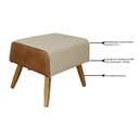 Ver imagem 3 de Puff Decorativo 60 cm Viseo C-02 A-184 Corano Camel - Domi