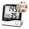 Termo Higrômetro Medidor Temperatura Umidade Relógio Digital - 2