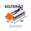 Ver imagem 7 de Conjunto Box Baú Branco Durban Cinza Espuma D28 Solteiro 96x203x64 - King House