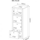 Ver imagem 6 de Conjunto 6 Peças com 2 Escrivaninhas, 1 Armário Alto Fechado, 1 Aberto, 1 Baixo e 1 Gaveteiro