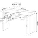Ver imagem 3 de Conjunto 6 Peças com 2 Escrivaninhas, 1 Armário Alto Fechado, 1 Aberto, 1 Baixo e 1 Gaveteiro