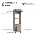 Ver imagem 4 de Torre Quente 60cm 2 Portas 2 Nichos com Pés Nice Madesa