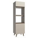 Ver imagem 1 de Torre Quente 60cm 2 Portas 2 Nichos com Pés Nice Madesa