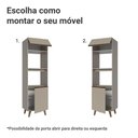 Ver imagem 5 de Torre Quente 60cm 2 Portas 2 Nichos com Pés Nice Madesa
