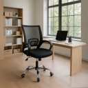 Ver imagem 3 de Cadeira Escritorio Ergonomica Giratoria Altura Ajustavel Confortavel Estudos Casa Home Office Quarto