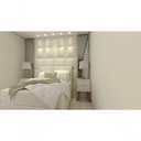 Ver imagem 2 de Mesa de Cabeceira 30cm Branco Off White com Gaveta e Pés