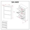 Sapateira Multiuso 3 Portas Sa3405 Tecnomóbili - 3