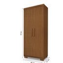 Ver imagem 3 de Armário Mult Uso Pratiko 100% MDF Marrom/Freijo/Nature