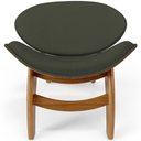 Ver imagem 5 de Poltrona Decorativa Orgânica Sala Living Kadosh L02 Linho Verde Musgo