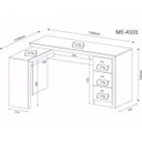 Ver imagem 6 de Kit 6 Peças com 2 Escrivaninhas, 1 Armário Alto Fechado, 1 Armário Alto Aberto, 1 Armário Baixo e 1 Gaveteiro
