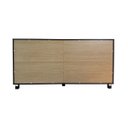 Ver imagem 6 de Aparador Buffet Moderno 4 Portas de Vidro 158cm Ditália