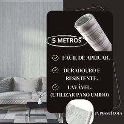 Papel de Parede Adesivo Pvc Renova Ambientes 5 Metros - 6