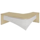 Ver imagem 6 de Mesa Diretor em L Lado Esquerdo 200x180cm Corp A06 Carvalho/branco - Mpozenato