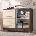 Ver imagem 3 de Comoda Gisele 4 Gavs 2 Portas Chocolate/off White