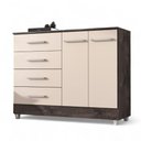 Ver imagem 6 de Comoda Gisele 4 Gavs 2 Portas Chocolate/off White