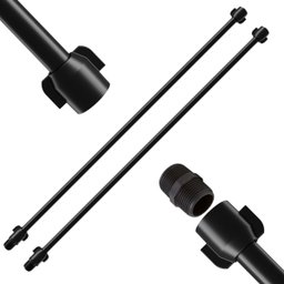 Engate Mangueira Flexível para Descarga 40cm X 1/2" Preto | Astra | Kit 02 Un - 1