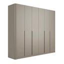 Ver imagem 1 de Guarda Roupa Casal 276cm com 6 Portas de Abrir 100% Mdf Cor:grigio