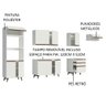 Armário de Cozinha Completa 320cm Branco Reims Madesa 01 - 5