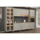 Ver imagem 1 de Cozinha Completa 6 Peças 15 Portas Allure CZ658 Gris Linea