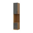 Ver imagem 5 de Mesa de Cabeceira Modulada 1 Porta 3 Gavetas 100% MDF Trend Altezza