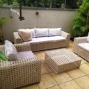 Ver imagem 3 de Jogo de Sofá Fúcsia Completo Areia com Branco