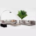 Ver imagem 1 de Jogo de Sofá Fúcsia Completo Areia com Branco