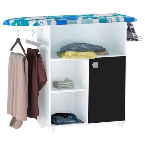 Tabua de Passar Roupas Mariana Branco Preto - Ajl