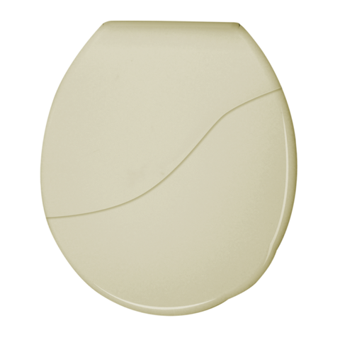 Assento Tampa para Vaso Sanitário Oval Bellart Almofadado Slim Bege Durín