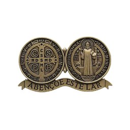 Medalhão Porta Medalha De São Bento Ouro Velho Canção nova 04.07643 - 1