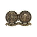 Ver imagem 1 de Medalhão Porta Medalha De São Bento Ouro Velho Canção nova 04.07643