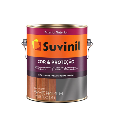 Tinta Suvinil Esmalte Cor e Proteção Acetinado Areia 3,6l 50406696