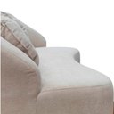 Ver imagem 7 de Namoradeira Sofá Feijão Cancún 150cm Orgânica Bouclé Bege