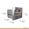 Churrasqueira Assador Gourmet Rotativa Elétrica Embutir 42x52cm Aço Inox Roast Smart 04 127v - Hope - 4