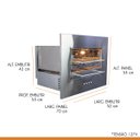 Ver imagem 4 de Churrasqueira Assador Gourmet Rotativa Elétrica Embutir 42x52cm Aço Inox Roast Smart 04 127v - Hope