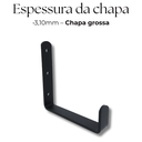 Ver imagem 3 de Kit 8 Suportes Tipo U Fixo de Parede Organização Estilo Gancho Multiuso Preto