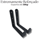 Ver imagem 6 de Kit 8 Suportes Tipo U Fixo de Parede Organização Estilo Gancho Multiuso Preto