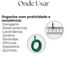 Kit 8 Suportes Tipo U Fixo de Parede Organização Estilo Gancho Multiuso Preto - 8