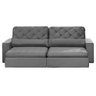 Sofá Modular 5 Lugares 2.50M Retrátil E Reclinável Cinza - 1