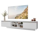 Ver imagem 1 de Rack Suspenso para Tv até 80 Polegadas 218 Cm 2 Portas Branco Glamy Madesa