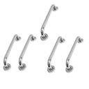 Ver imagem 1 de Alça de Apoio Barra Inox 30cm Kit 5 Unidades Idoso Acessibilidade Deficiente Cadeirante Banheiro Box